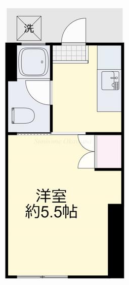 マンション卓(1K/1階)の間取り写真