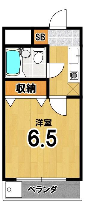 森マンション7(1K/4階)の間取り写真