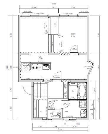 マンション桃の里(1LDK/3階)の間取り写真
