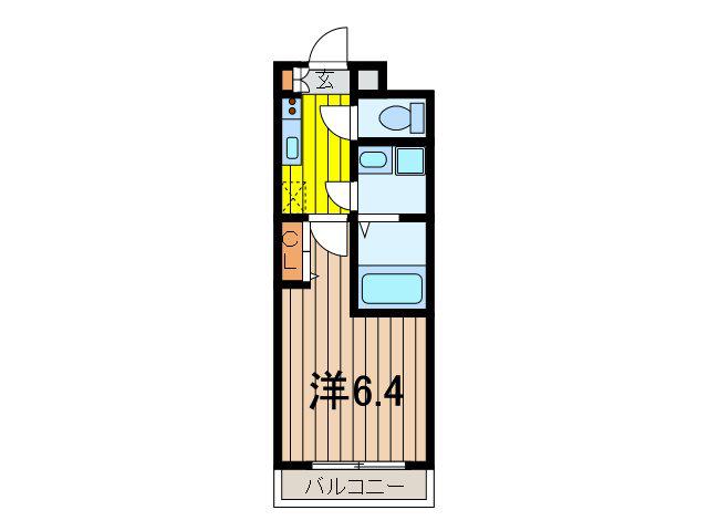 RHK南与野2(1K/4階)の間取り写真