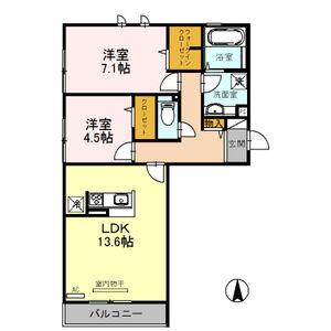 ラフィーナ(2LDK/3階)の間取り写真
