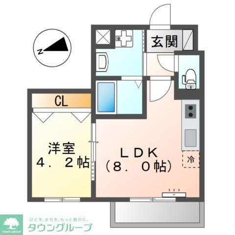 ソレイユ平和島(1LDK/3階)の間取り写真