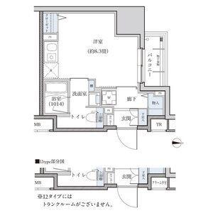 パークアクシス新栄(ワンルーム/5階)の間取り写真