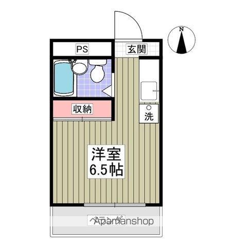 高橋ビル(ワンルーム/4階)の間取り写真