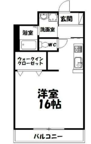 ヴィーブル住吉(ワンルーム/3階)の間取り写真