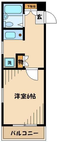 スターホームズ千歳烏山(1K/5階)の間取り写真