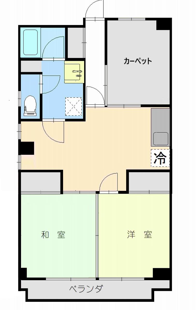 RESPLANDOR伊勢崎レスプランドール(3LDK/7階)の間取り写真