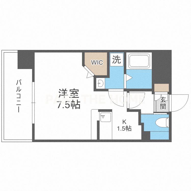 プライマル新大阪(ワンルーム/9階)の間取り写真