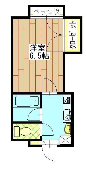 アーバンヴィレッジ(1K/2階)の間取り写真
