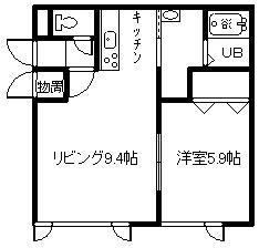 GLP・I(1LDK/2階)の間取り写真