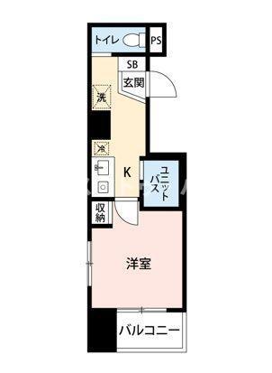 マイナビSTAYミライエ池袋東口(1K/9階)の間取り写真