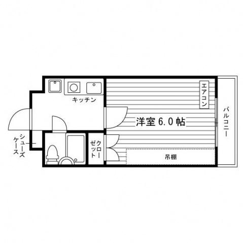 AVANCE(1K/5階)の間取り写真