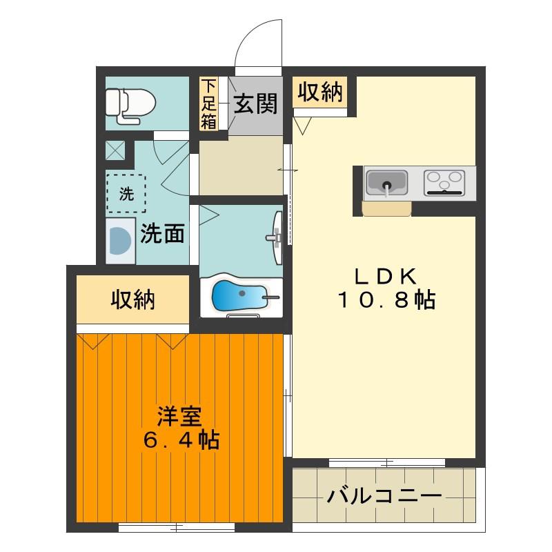 メゾン・ド・プルミエ(1LDK/3階)の間取り写真
