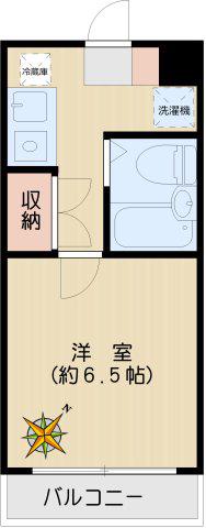 カーム目白台(1K/3階)の間取り写真