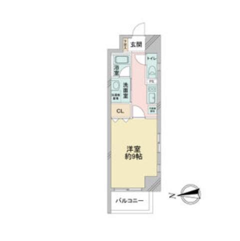 レジディア東桜(1K/8階)の間取り写真