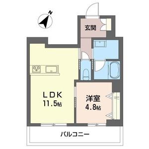 エトワールコート戸田公園(1LDK/2階)の間取り写真