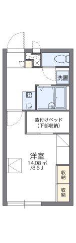 レオパレスGRACE(1K/1階)の間取り写真