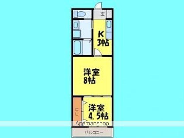 K&Y寺塚(2K/2階)の間取り写真
