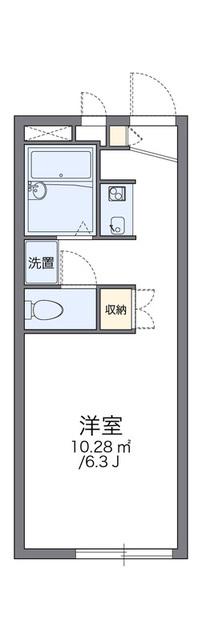レオパレスメルベーユII(1K/2階)の間取り写真