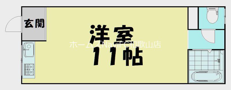 コーポ湊I(ワンルーム/3階)の間取り写真
