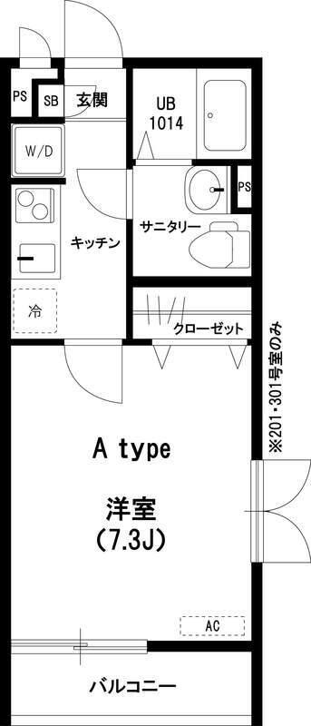 リブリ・MSハイツ 弐番館(1K/2階)の間取り写真