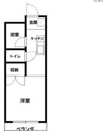 メゾン神領II(ワンルーム/3階)の間取り写真