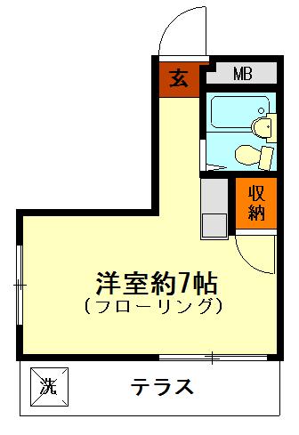MA国分寺(ワンルーム/1階)の間取り写真