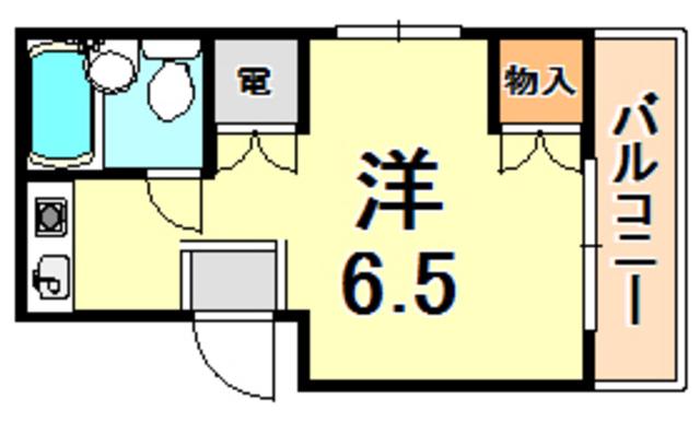 どみとりーときわⅡ(ワンルーム/2階)の間取り写真