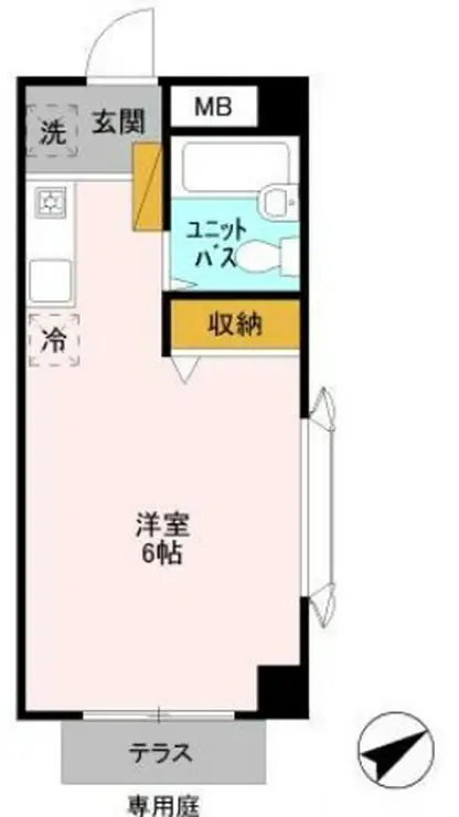 サンブライト18 1階階 間取り