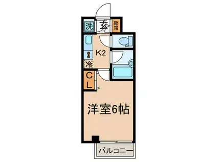 クロスレジデンス蒲田(1K/9階)の間取り写真