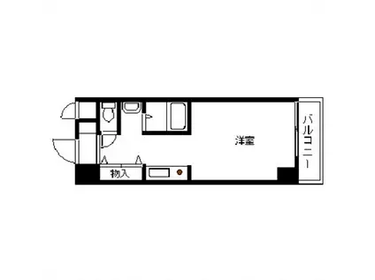 REXIS塩上(ワンルーム/3階)の間取り写真