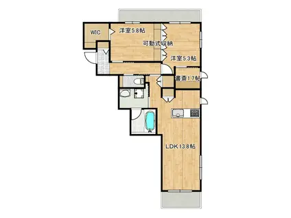 AVENIR Kアヴニールケー(2SLDK/3階)の間取り写真