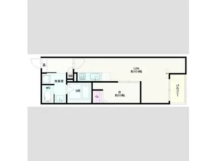 JACK ODAKAVI(1LDK/3階)の間取り写真