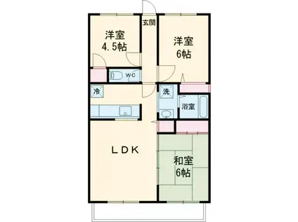 コスモ茂原(3LDK/7階)の間取り写真