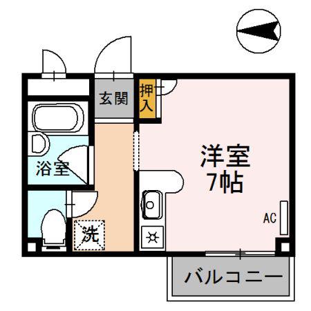 ソフィビル(ワンルーム/3階)の間取り写真
