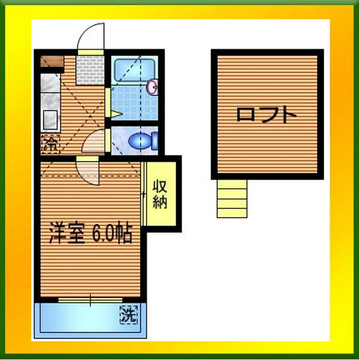 ホワイトキャッスル萩山 1階階 間取り