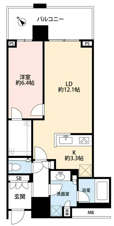クロスエアタワー 20階階 間取り