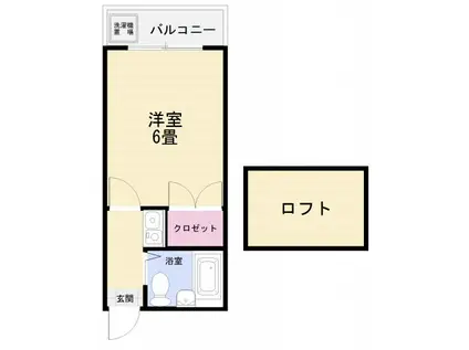 プロシード浦賀丘(1K/1階)の間取り写真