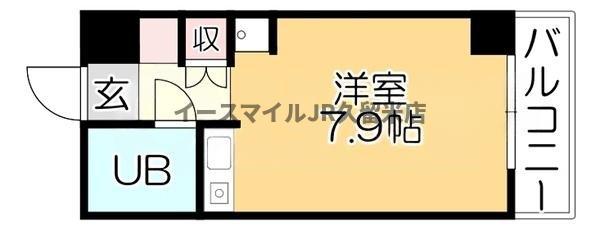 コーポラスVB(ワンルーム/2階)の間取り写真