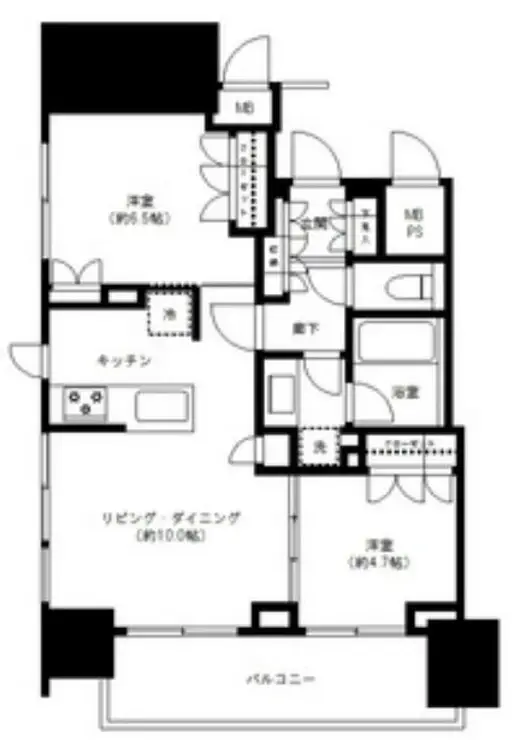 クラッシィスイート・ジオ東麻布 13階階 間取り