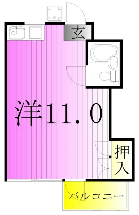 ロアール亀有 4階階 間取り