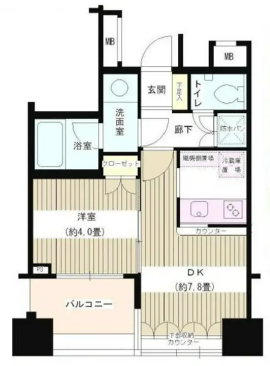 ネオマイム文京音羽 13階階 間取り