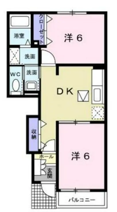 グリーンクリスタル 1階階 間取り