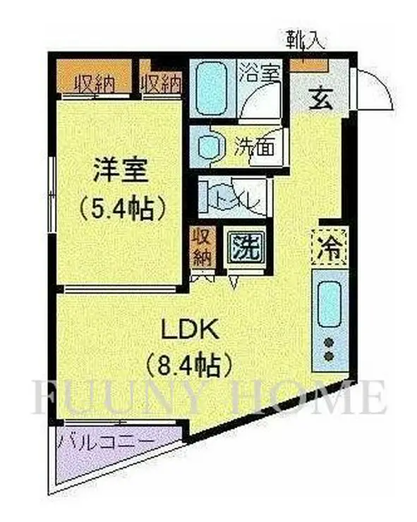 五本木アパートメンツ 2階階 間取り