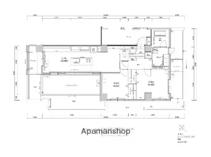 THE TEN GOOD 祖原II(2LDK/5階)の間取り写真