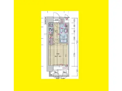 プレサンス OSAKA 姫里エンファシス(1K/6階)の間取り写真