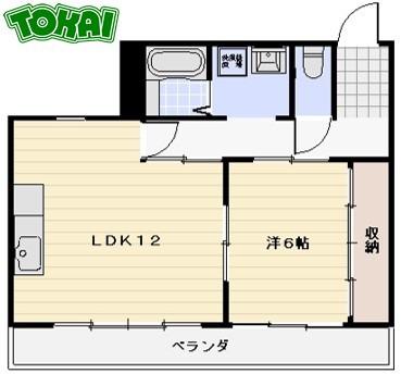 エスポア21(1LDK/3階)の間取り写真