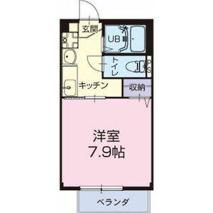 グリーンハイツ大安(1K/2階)の間取り写真