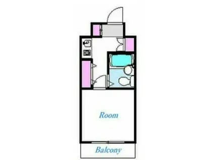 ライオンズマンション関内第6(1K/2階)の間取り写真
