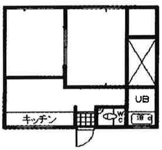 佐伯ハイツ(2K/2階)の間取り写真